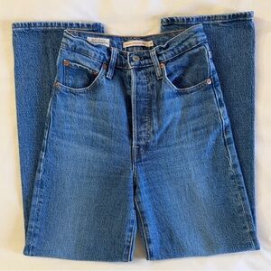 Levi’s Ribcage Straight Ankle Jeans Size 24